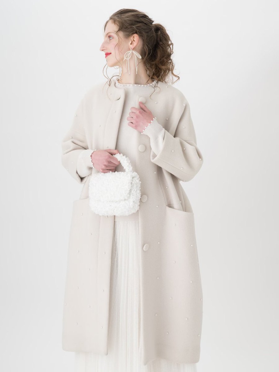 TSURU By MARIKO OIKAWAのパールコート買った😍✨ めっちゃゆったりし