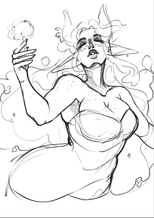 I love drawing, I love seeing the construction and idea behind the lines, though seem to usually lose it when it comes to the rendering portion. 

I'll probably be posting more things like this in the future, as a form of self love🌺