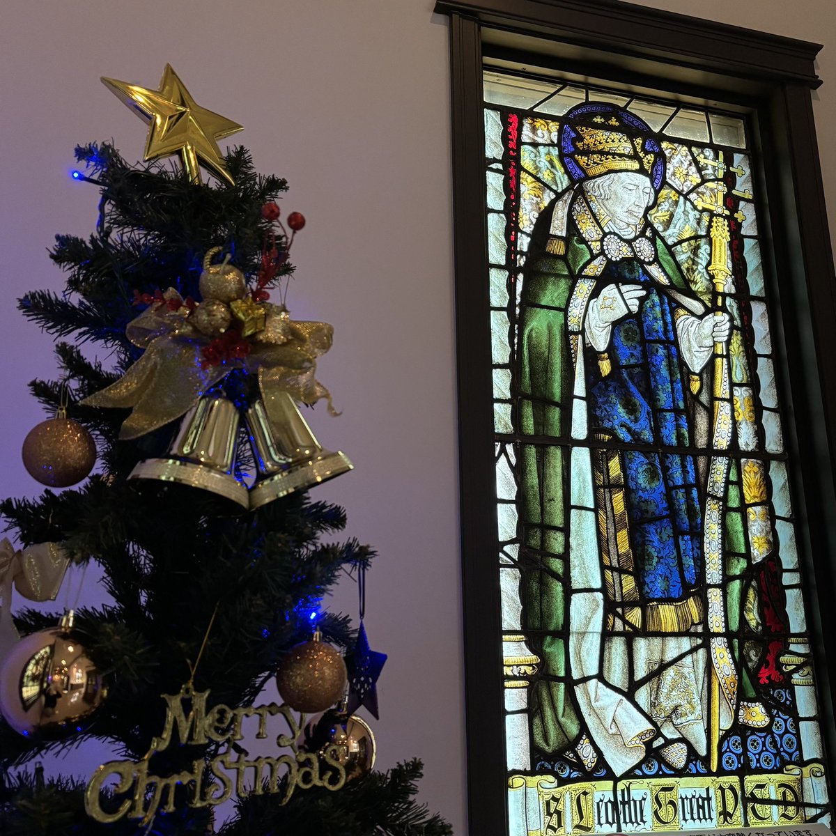 ステンドグラス　　ホワイトクリスマス② ステンドグラス ホワイトクリスマス② ステンドグラス風装飾ガラス