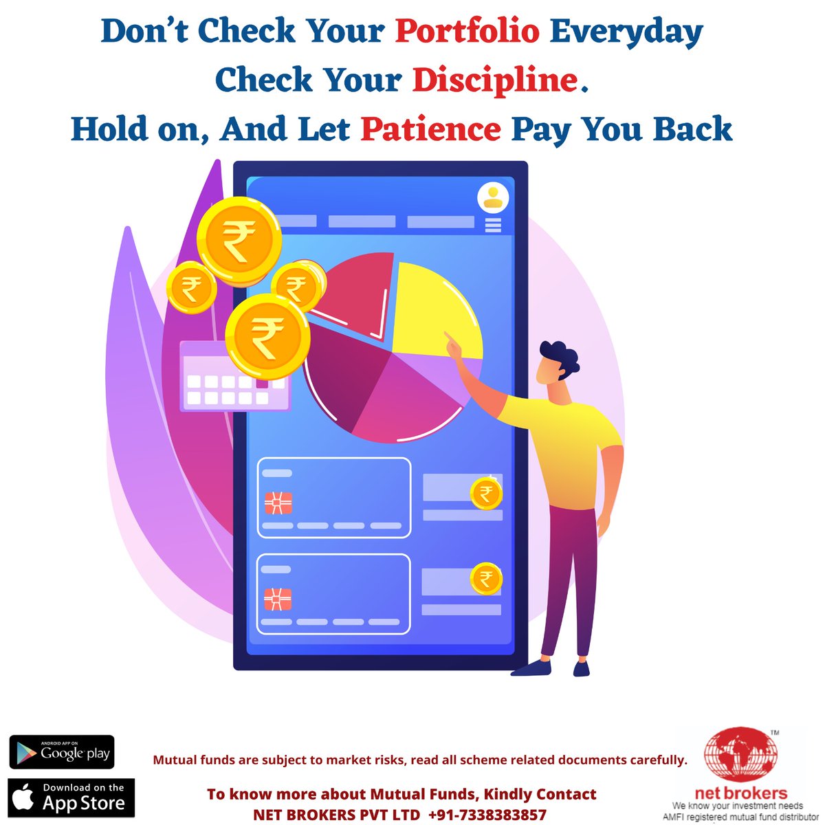NetBrokers4's tweet photo. Stay disciplined with your SIP. Patience today, wealth tomorrow. 📈💰 #MutualFunds #SIP #Discipline #netbrokers https://t.co/WVIecPzY8D