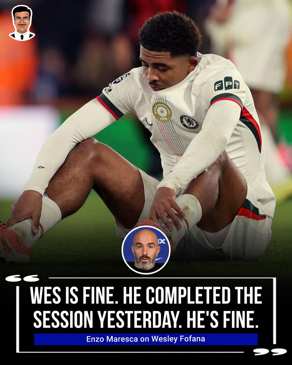 Enzo Maresca talking about Wesley Fofana.