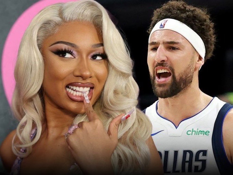 Hoopss's tweet photo. Klay Thompson &amp; Megan Thee Stallion reportedly are working it out and still together …after Megan was caught cheating. 💔 https://t.co/SmttDhpVfx