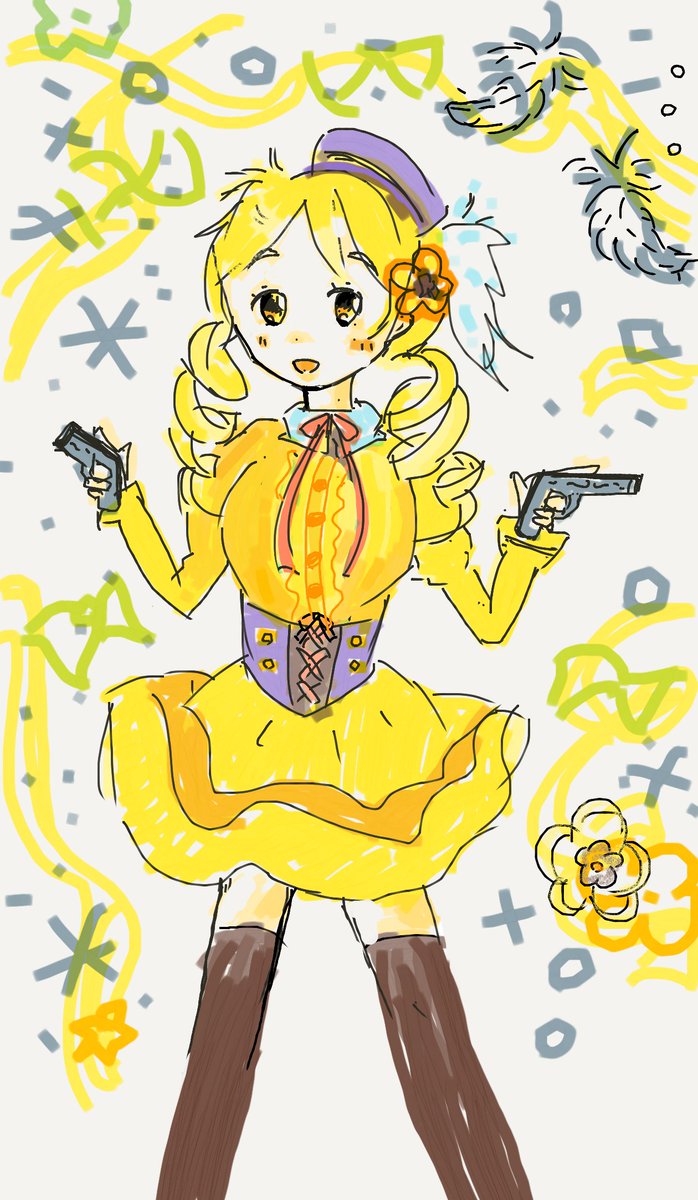 魔法少女まどかマギカ 巴マミさん！ 絵下手だけど、 マミさんすき