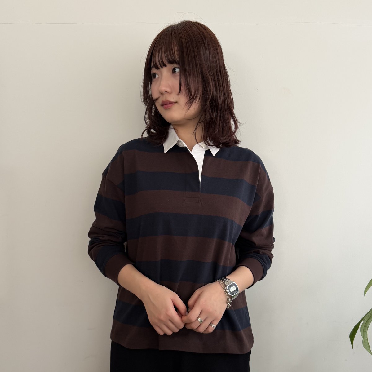 【即完売モデル】ケボズ☆ワンポイント刺繍ロゴ入り太ボーダーラガーシャツ入手困難 【即完売モデル】ケボズ☆ワンポイント刺繍ロゴ入り太ボーダーラガーシャツ入手困難