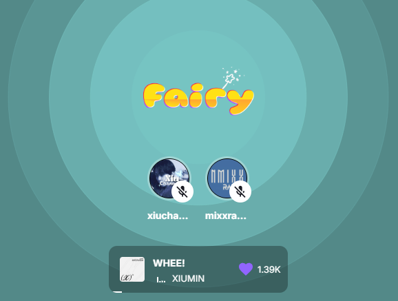 [🔴] NSWERS and FAIRIES!  Day 1 of our Stationhead collab with <a href="/XIU_CHANNEL/">XIUCHANNEL</a> has started! Lets listen to #NMIXX and #XIUMIN together!

NOW PLAYING: WHEE! - XIUMIN

📻stationhead.com/c/fairy