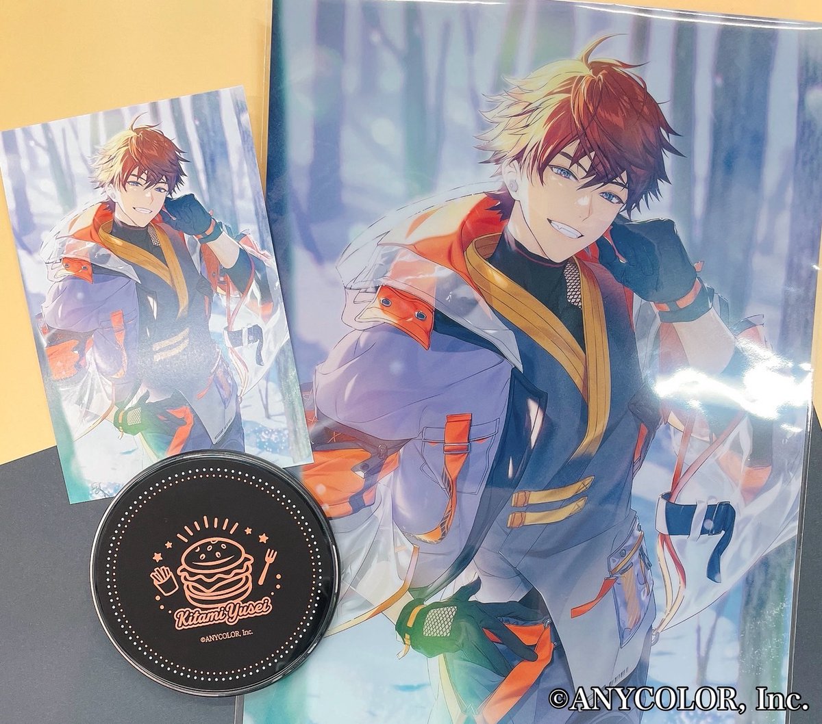 にじさんじ 音アニ 3SKM 北見遊征 ワイヤレス充電器 北見遊征 モデルコラボイヤホン受注中📿🍔 #音アニ 1号店では、実機で