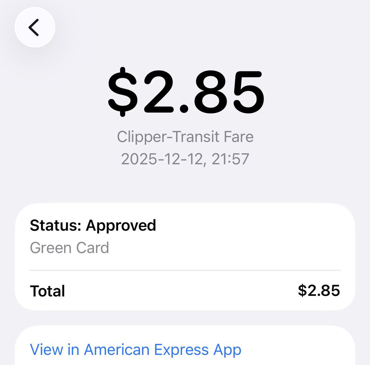 ¡Acabo de registrarme en mi autobús Muni en SF usando mi tarjeta de crédito en Apple Wallet por primera vez!
¡Qué inno