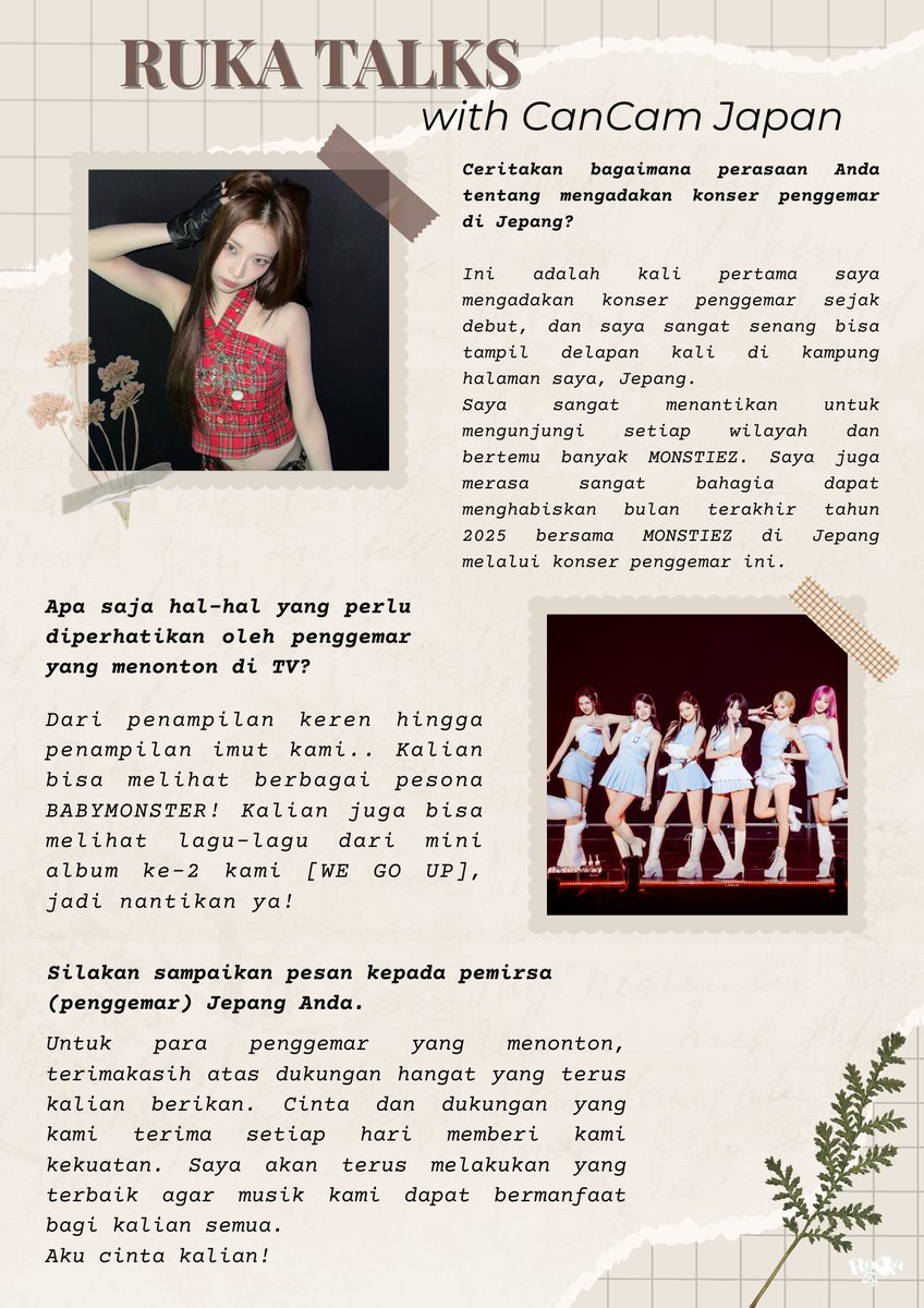 RUKA shared her excitement for 