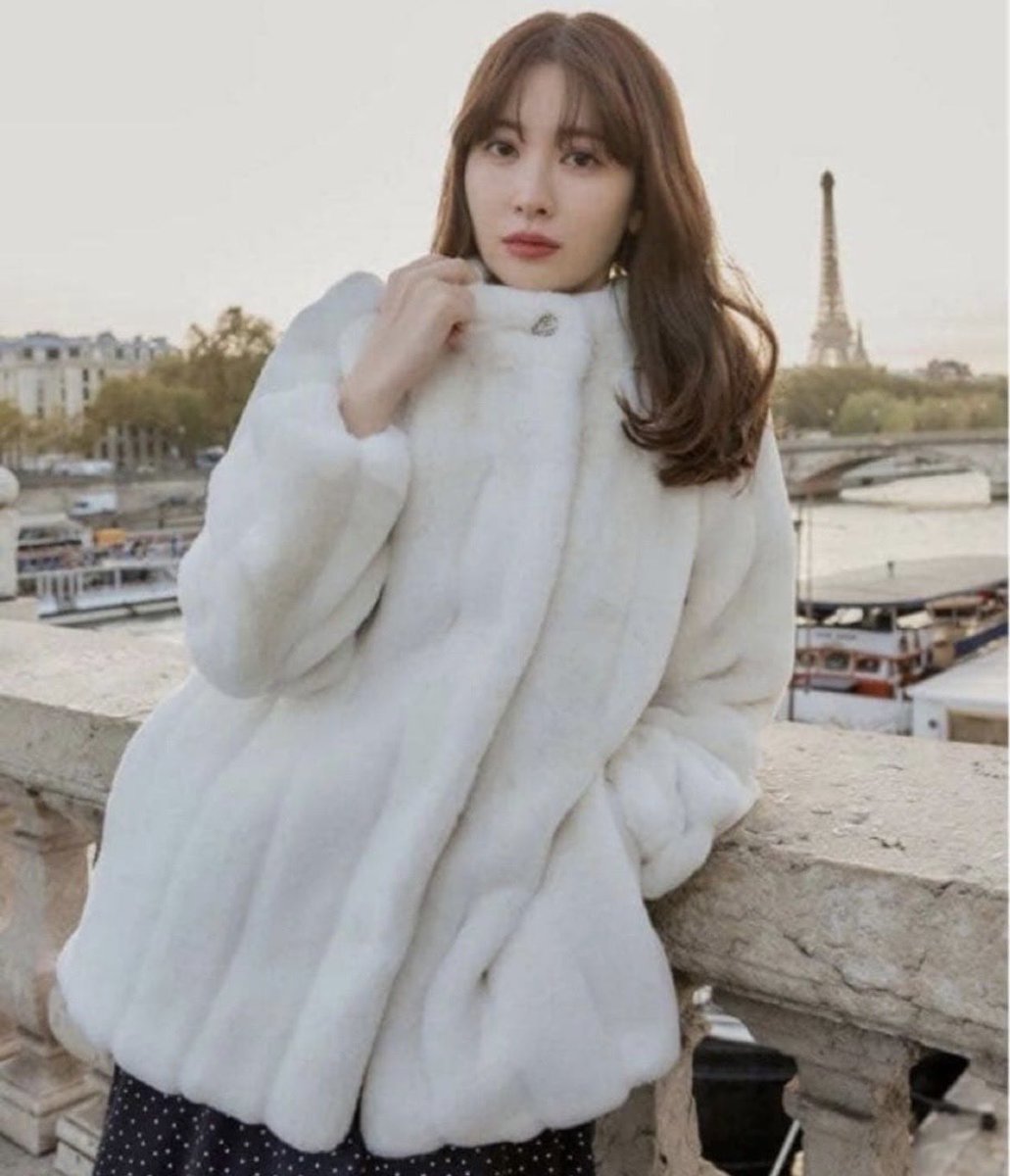 Herlipto Winter Love Faux Fur Long Coat 2022/snow white 2025/tea