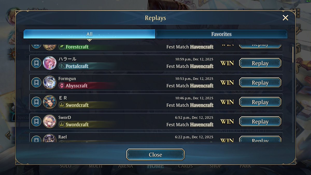 AriMuria's tweet photo. I just realized the average park enjoyer is in a different league than competitive GM and it's worrying to think this data is also aggregated for "balancing"
Between players missing a 1 card lethal and doing nothing when they see lethal on the board, it's quite something! ^^" https://t.co/7s4k5CMGmi