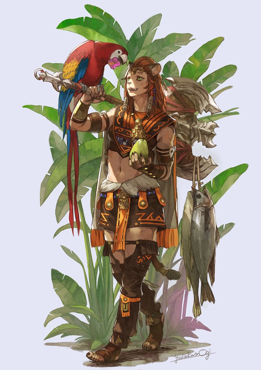 Character illustrations from Final Fantasy XIV: Dawntrail by artist Yusuke Mogi.

More art from the game: creativeuncut.com/art_final-fant…