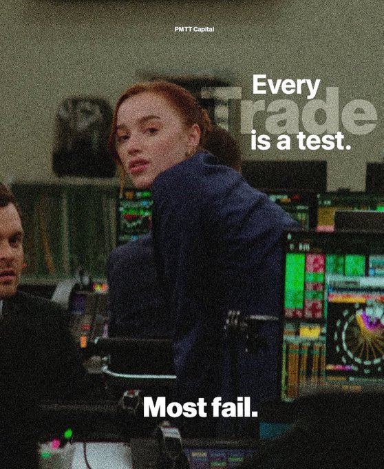 DenizTheTrader's tweet image. Every trade tests you:
Pass = Follow your plan.
Fail    = Follow your emotions.