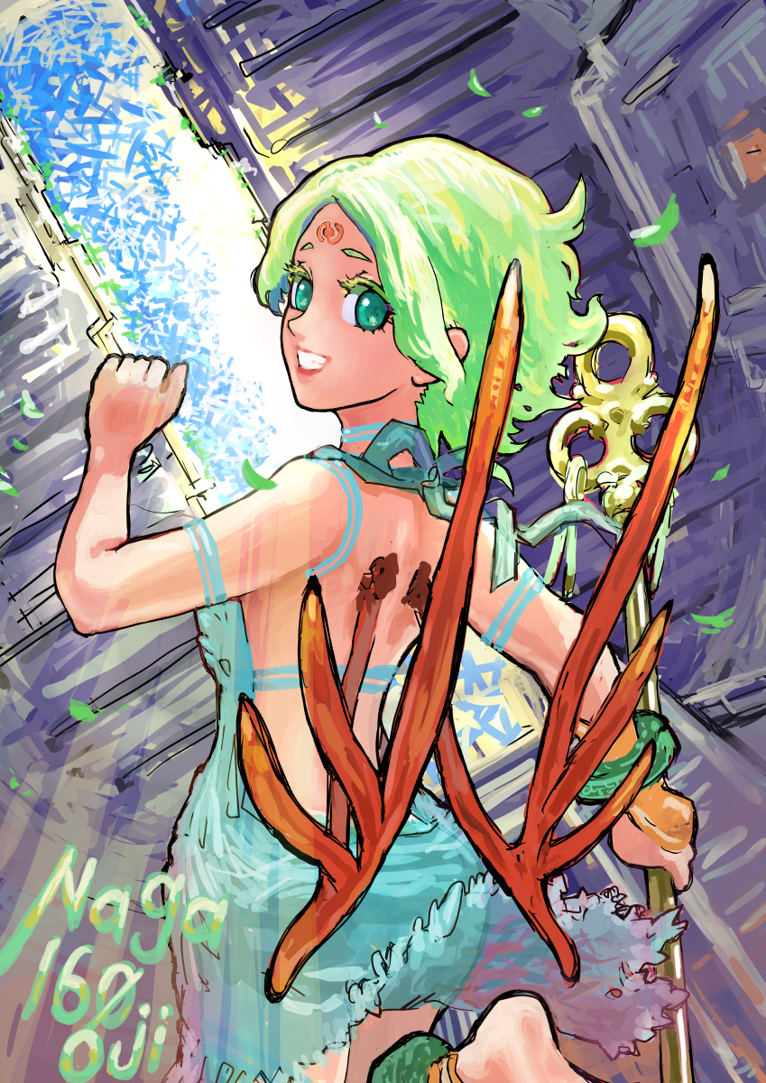 ＃ブレスオブファイア 
BOF5ドラゴンクォーターの、
泣き止んだニーナと空を描きました。