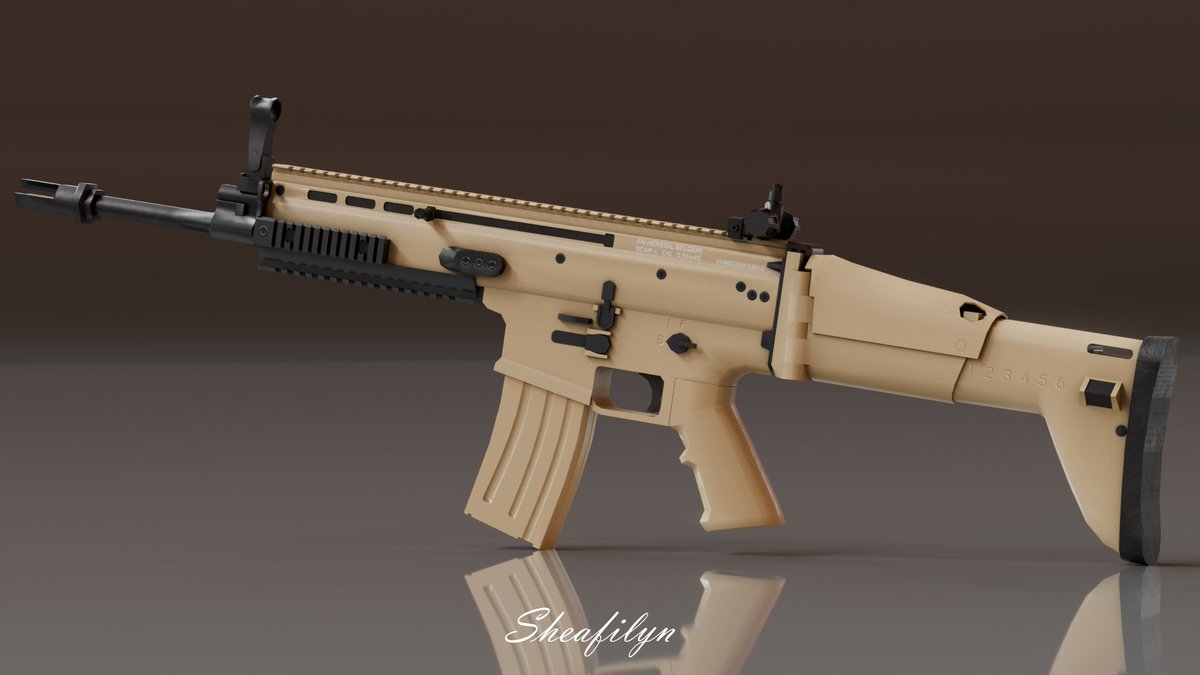 sheafilyn's tweet photo. my first functional gun model I made a while ago, lots of flaws but I think it's alright #3dart #artwork #render #guns https://t.co/7IUh4FhGiG