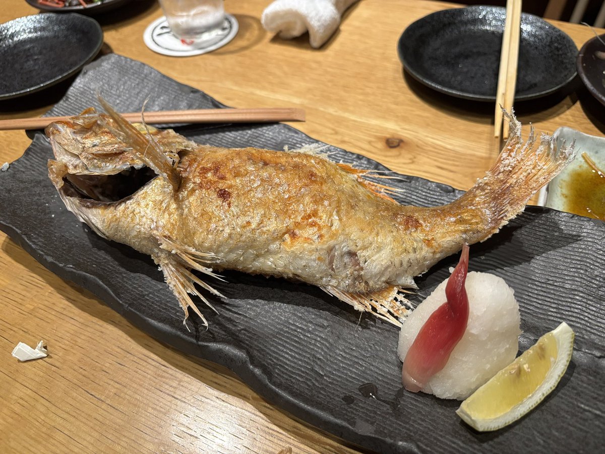 KanpaiNotes's tweet image. のどぐろ美味しゅうございました！
📍築地中俣