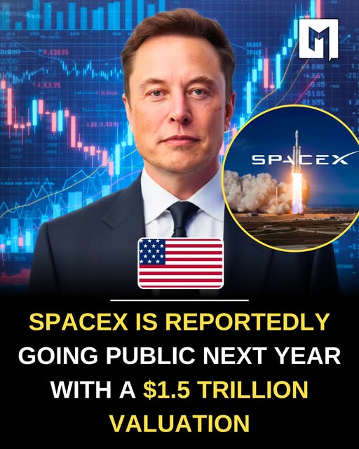 GamBit_P99's tweet image. Elon Musk has officially confirmed that SpaceX plans to launch an Initial Public Offering (IPO) in 2026.
This move will allow the public to buy shares in the private space giant for the first time.

#Web3Community #CryptoCommunity  #ElonMusk #SpaceX #ElonMusk #ElonMuskNews