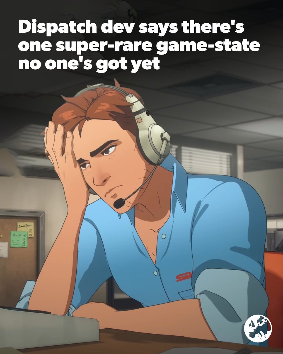 Dispatch developer AdHoc has told Eurogamer there's one super-rare game-state that no player has unlocked or achieved yet - something it knows because it has back-end statistics that track these things. bit.ly/4acyqdO