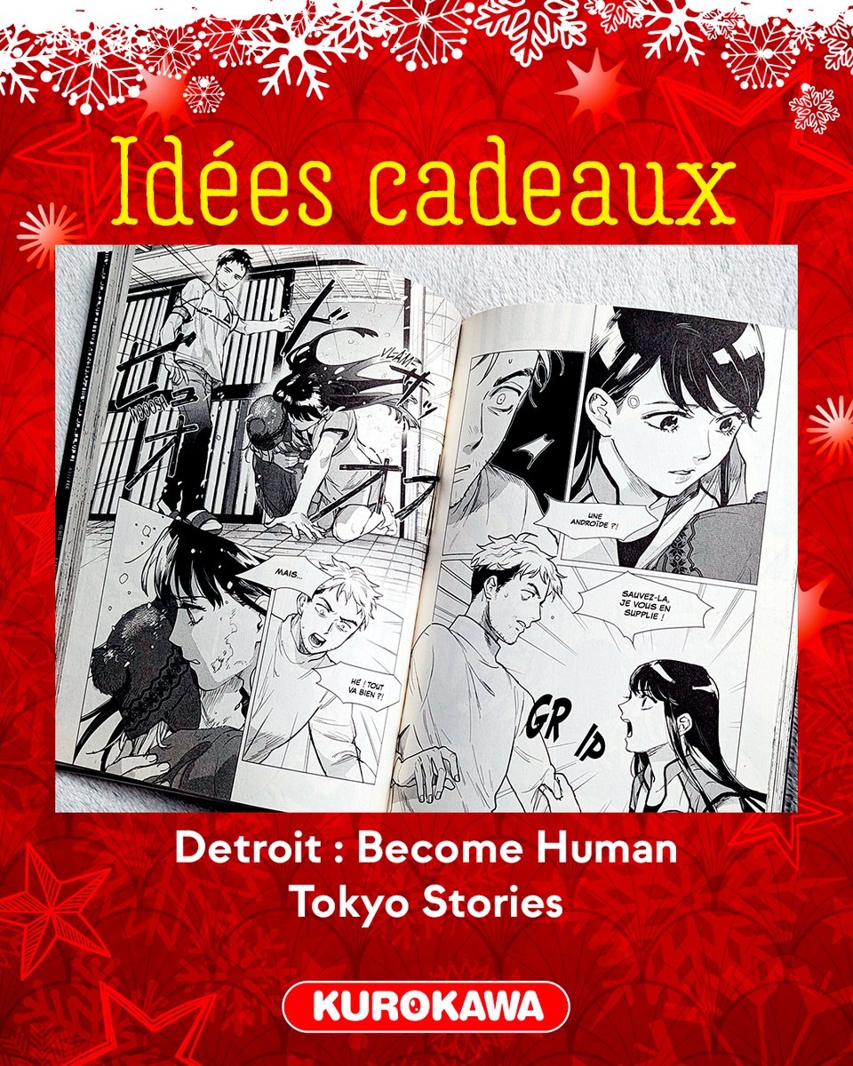 Kurokawa's tweet image. #KuroNoël 🎄 Idées cadeaux manga - Jour 13 🎁

Detroit: Become Human - Tokyo Stories 🔵

𝑳𝒆 𝑺𝒂𝒗𝒊𝒆𝒛-𝒗𝒐𝒖𝒔❓ Le jeu vidéo Detroit: Become Human du studio français Quantic Dream - dont s’inspire le manga - s’est vendu à plus de 10 millions d’exemplaires sur le globe !