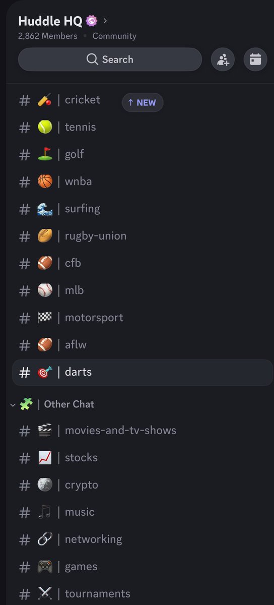 BBL, Darts World Champs, and Huddle’s first Clash Royale tournament all kicking off in the next 24 hours 👀

Make sure to check out the cricket channel for a bunch of free tips already posted from our community.