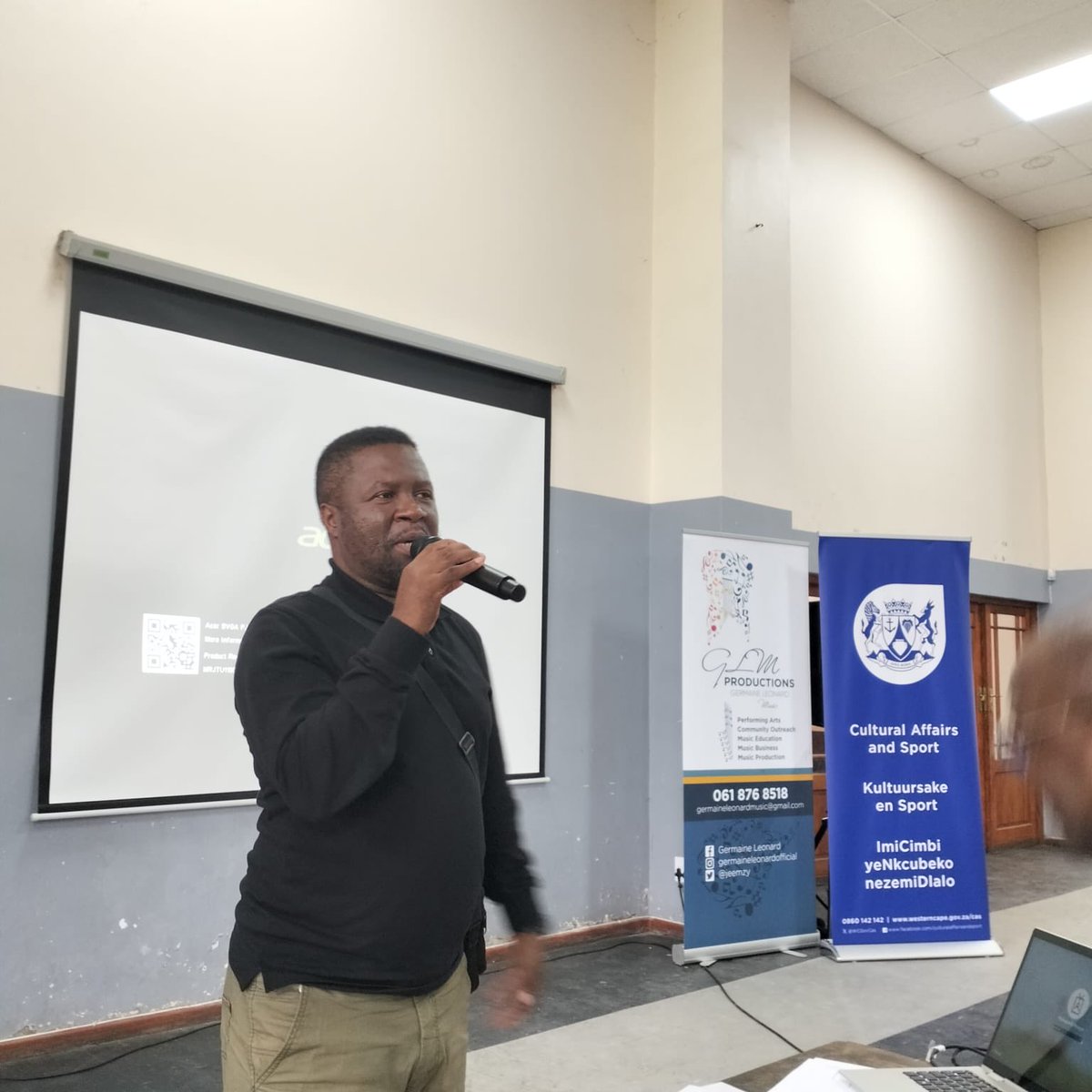 In partnership with Martin Myers from MEX Music Exchange and Craig Parks of Jazzathon, our Arts Directorate hosted an  Intellectual Property and Music Industry Workshop at the George Festival.

This is capacity building, collaboration and creativity!