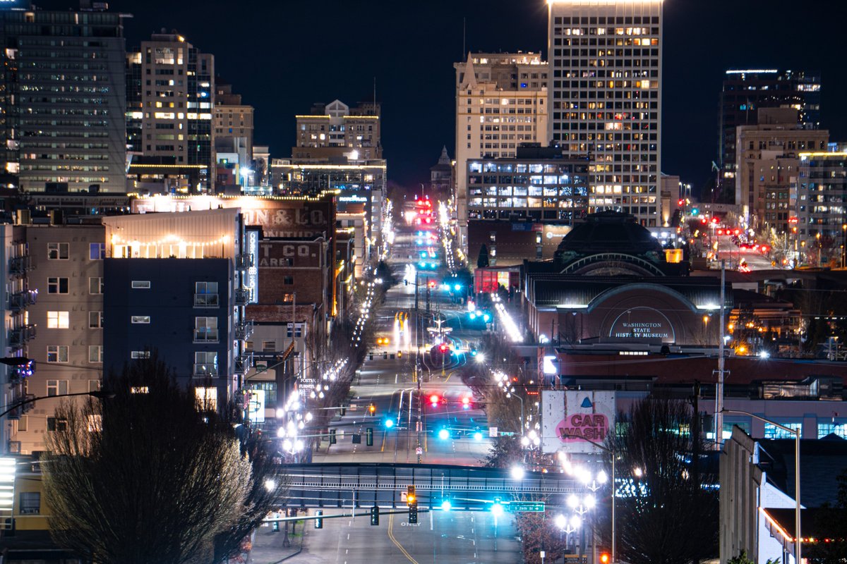 A couple photos of downtown Tacoma from the view of the Pacific Avenue bridge.