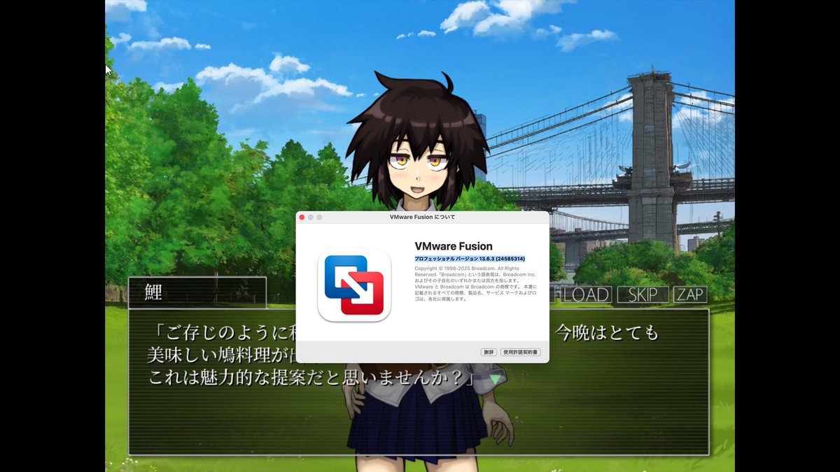 atsu_1166's tweet photo. MacStudioM1UltraにVMware使ってWindows11の上でちゃんと動きました、遙かなる円形世界C106もっと途中まで版、ありがとうございます。 https://t.co/k1Ue7qggmS