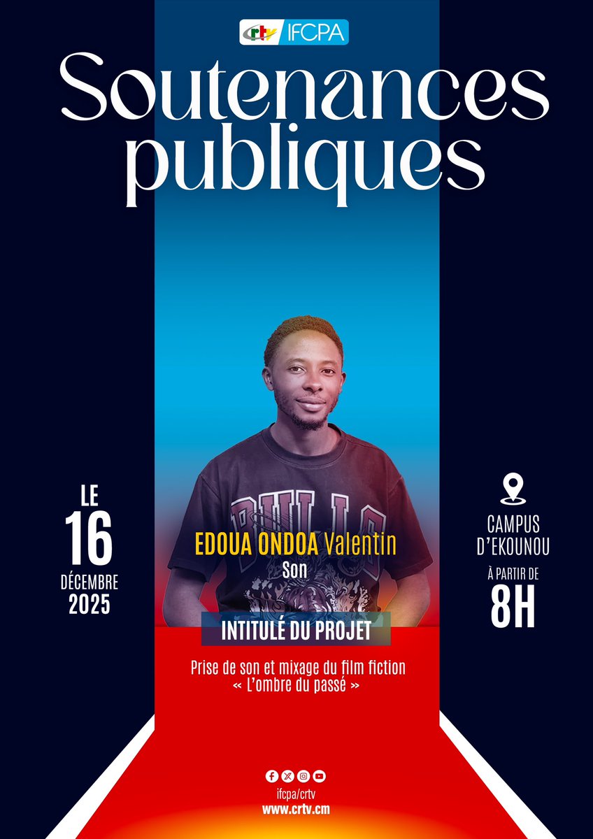 Place à la présentation des projets de fin de formation.

👩🏽‍💻🎨 KÉGOUMÉ à MAGOM Zira
🎧🎬 ÉDOUA ONDOA Valentin

Deux profils.
Deux projets.
Un même objectif : convaincre le jury.

#IFCPA #SoutenancesPubliques #TalentsIFCPA #PromotionRésilience
