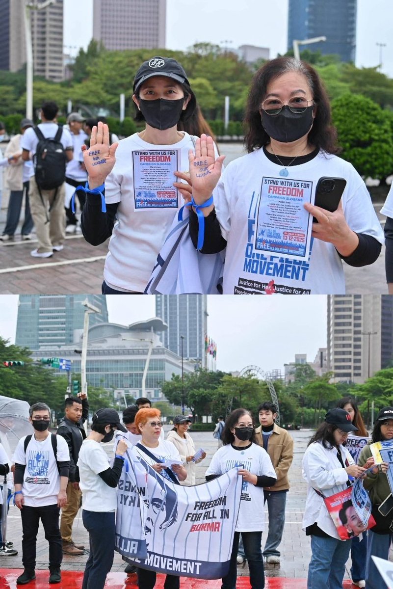 "All in one piece movement"  in Taiwan , TAIPEI CITY
 "All in one piece movement" is a movement demanding the release of political prisoners, including Aung San Suu Kyi
Photos Crd