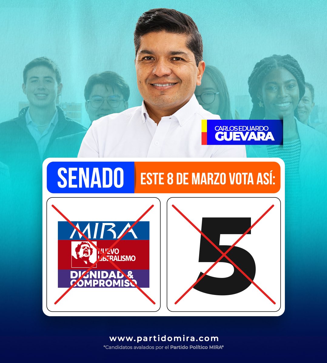 Vamos Con MIRA 5 al Senado.