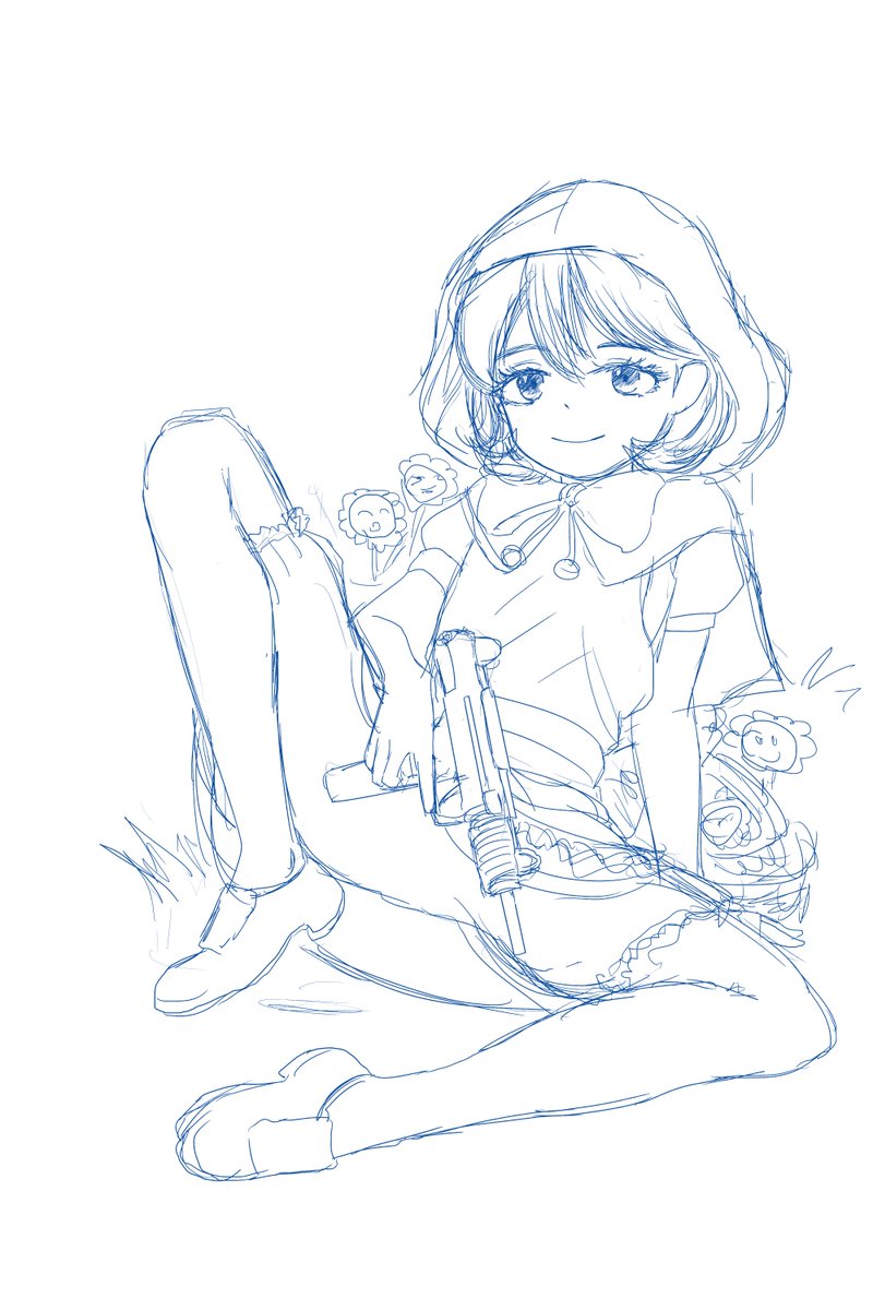 ラフ描き貯め バレッタ
本家の表の顔のあの儚い感じが出ない