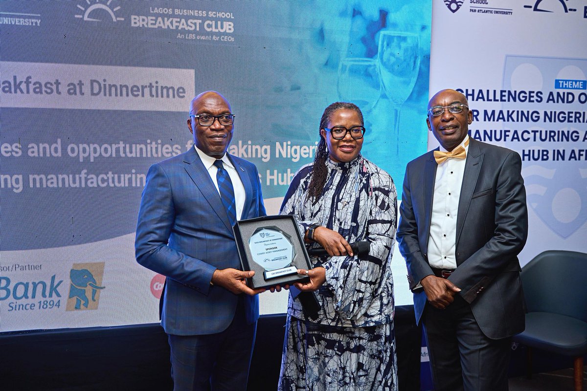 CowryAssetMgt's tweet image. At the just concluded Lagos Business School Breafast at Dinnertime year end event, sponsored by Cowry Asset 

#CowryAsset #choosecowry #Leadership