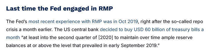 KevinSailly_'s tweet image. Ini penjelasan soal plan The Fed yah.
Biar ga ribut lagi, apakah ini QE ? Atau ini QE diam-diam?

Nih detailnya saya breakdown :

The Fed jalanin sebuah program, namanya RMP [ Reserve Management Purchases ]

RMP adalah program The Fed yang disampaikan pada FOMC Desember.

The Fed…