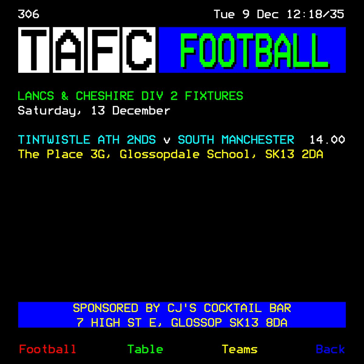 Tintwistle Athletic Second Team tweet media