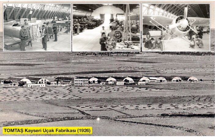 Henüz 3 yaşındaki Atatürk Türkiye'si, 6 Ekim 1926'da Kayseri Tayyare Fabrikası'nı açtı. 

Fabrika Türk-Alman ortaklığıyla kurulan (Alman ortak kısa süre sonra ayrıldı) Kayseri Uçak Fabrikası’nda 7 ayrı modelde toplam 212 uçak üretildi. (1926-1950)

Cumhuriyetin uçak fabrikaları
