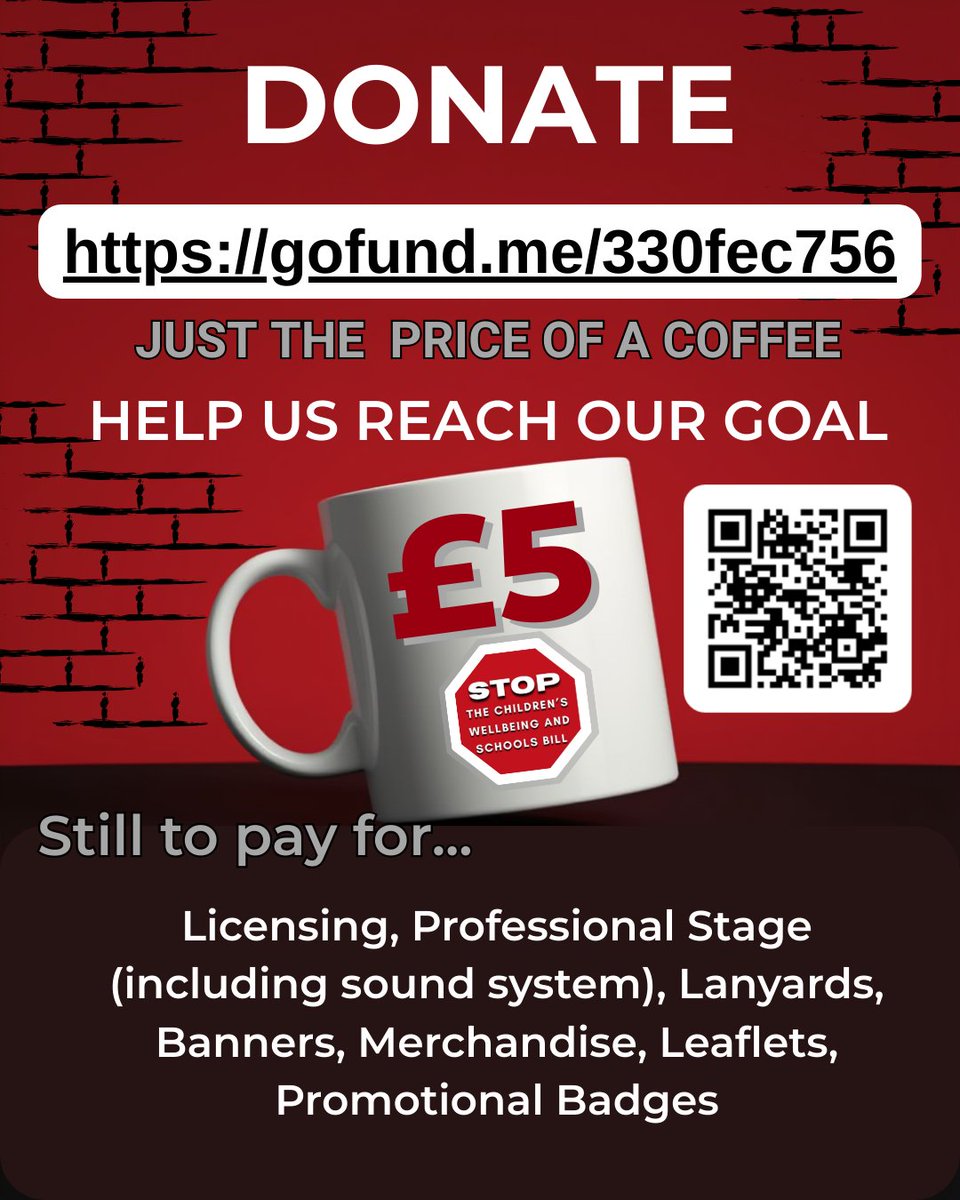 Want to help the team out? For just the cost of a coffee you can help us raise the funds for a professional stage and leaflets for the protest! #fundraiser #stopthecwsbill gofund.me/1586f46c8