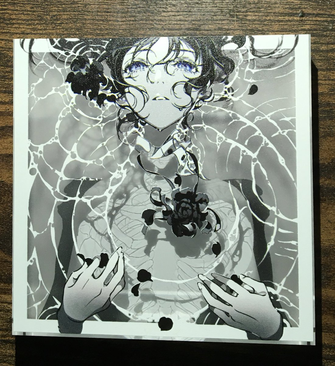 米山舞さんの前回の個展の時に迷っていたアクリルブロック購入光を