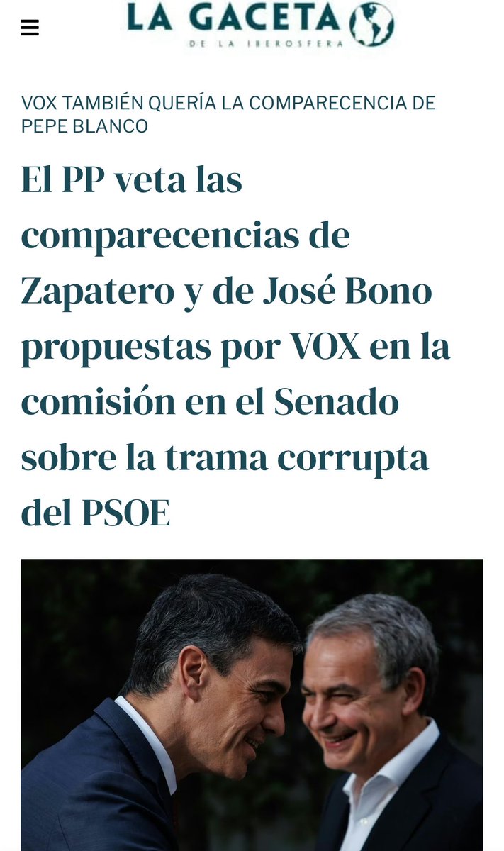 unaicano10's tweet photo. TODOS los caminos de esta megatrama de corrupción conducen a ACENTO, la consultora del bipartidismo investigada por la UCO.

Por eso se vieron el domingo su presidente, Zapatero y Conde Pumpido.

Por eso defienden los intereses de China, Marruecos y Venezuela en la UE.

Por eso el PP rechazo una comisión de investigación contra Zapatero en el Senado.

Por eso el PP permitió la llegada de Conde Pumpido al Tribunal Constitucional.