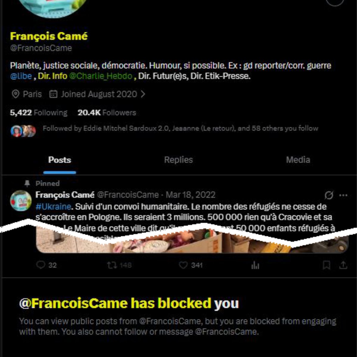 Sam8917_'s tweet photo. Drame en 2 actes
Les gauchistes de l'info 🇫🇷 de Charlie Hebdo parlent de Trump sur les RS https://t.co/BfN8A6vCZp