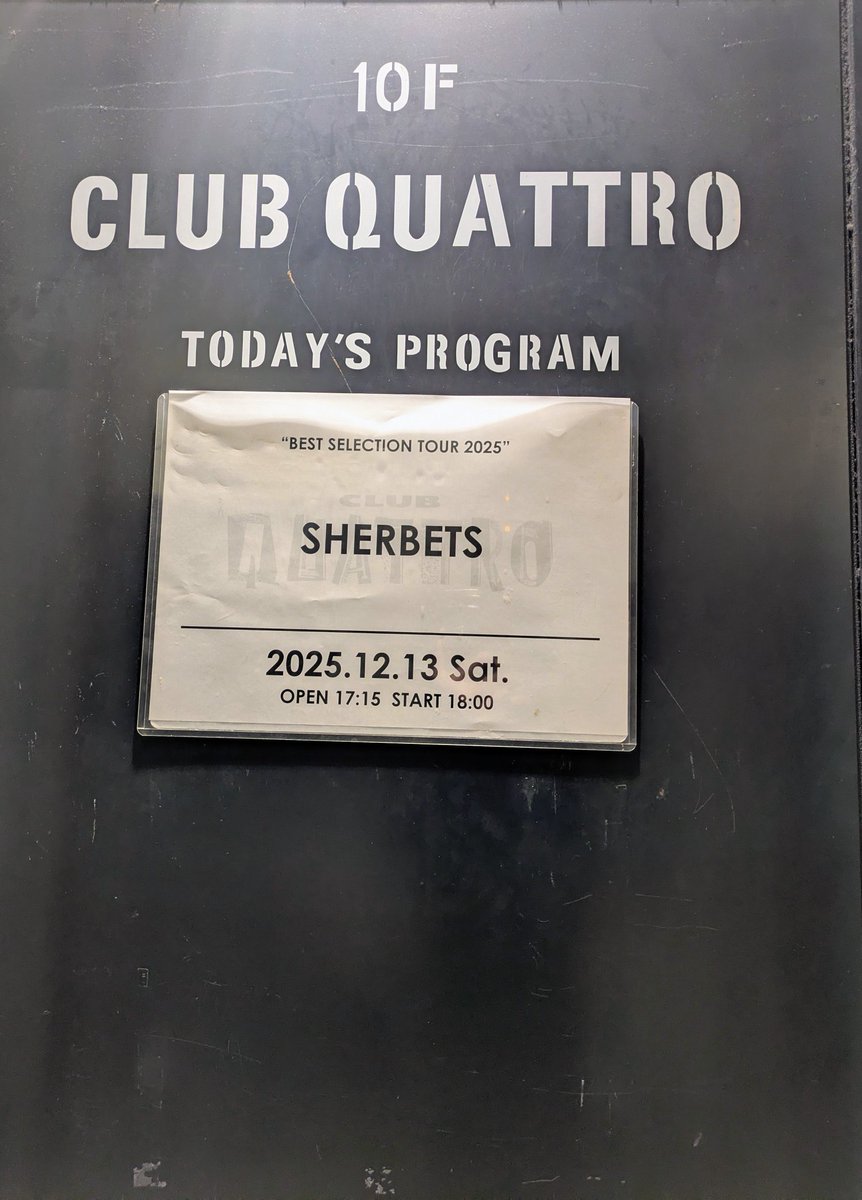newhorizonbash's tweet photo. 梅田CLAB QUATTRO
SHERBETSに行きました
一曲目からヤバかった😭
ベンジーも楽しそうにギター弾いていましたね
最高でした
また観に行きます
#SHERBETS
#ベンジー https://t.co/85pQtWQHwj