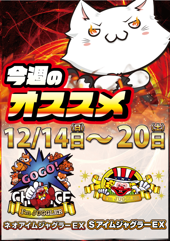 こんばんわん！ 明日12月15日(月)のご案内です🔥 ✓マックスケガレさん