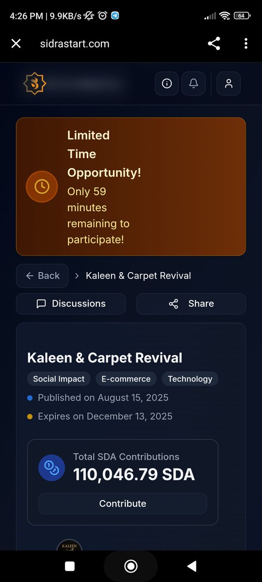 bashirstitch's tweet photo. *Kaleen & Carpet Revival*

*Limited Time Offer! ⏰*
Few hours left to invest! 🕒

*Global Reach 🌎*
Afghanistan, Pakistan, Iran, Turkey, China, Vietnam, UAE & Gulf region.

*Invest Now! 💰*
Contact us to learn more and secure your spot!

*⏰ Aim of project* 🌎
This project aims to create an innovative online marketplace that connects local artisans and craftsmen from diverse regions to a broader audience. 

Kaleen Carpet Care is a decentralized carpet cleaning and dry cleaning service built on Sidra Chain, providing trusted and efficient cleaning solutions to residents of Kaleen.

Kaleen Carpet Care can provide a unique and innovative solution for cleaning services in Kaleen, promoting transparency, security, and efficiency.

https://t.co/WLSbYsM6VG

Hurry up Guys

Only few hours left
