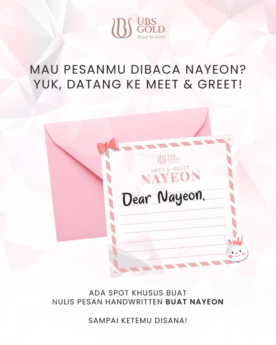 TWICE_INAteam's tweet photo. Meet &amp; Greet NAYEON di Jakarta ❤️‍🔥

📍: TRIBECA PARK, Central Park Mall Jakarta
🗓️: 19 Desember 2025
🎟️: Open for public (FREE)
👕: Baby blue

Di venue nanti, tim UBS Gold akan menyediakan spot untuk tulis pesan utk Nayeon lho! ONCE bisa mulai nulis surat mulai pukul 15.00 WIB yaa https://t.co/QSg64gRNld