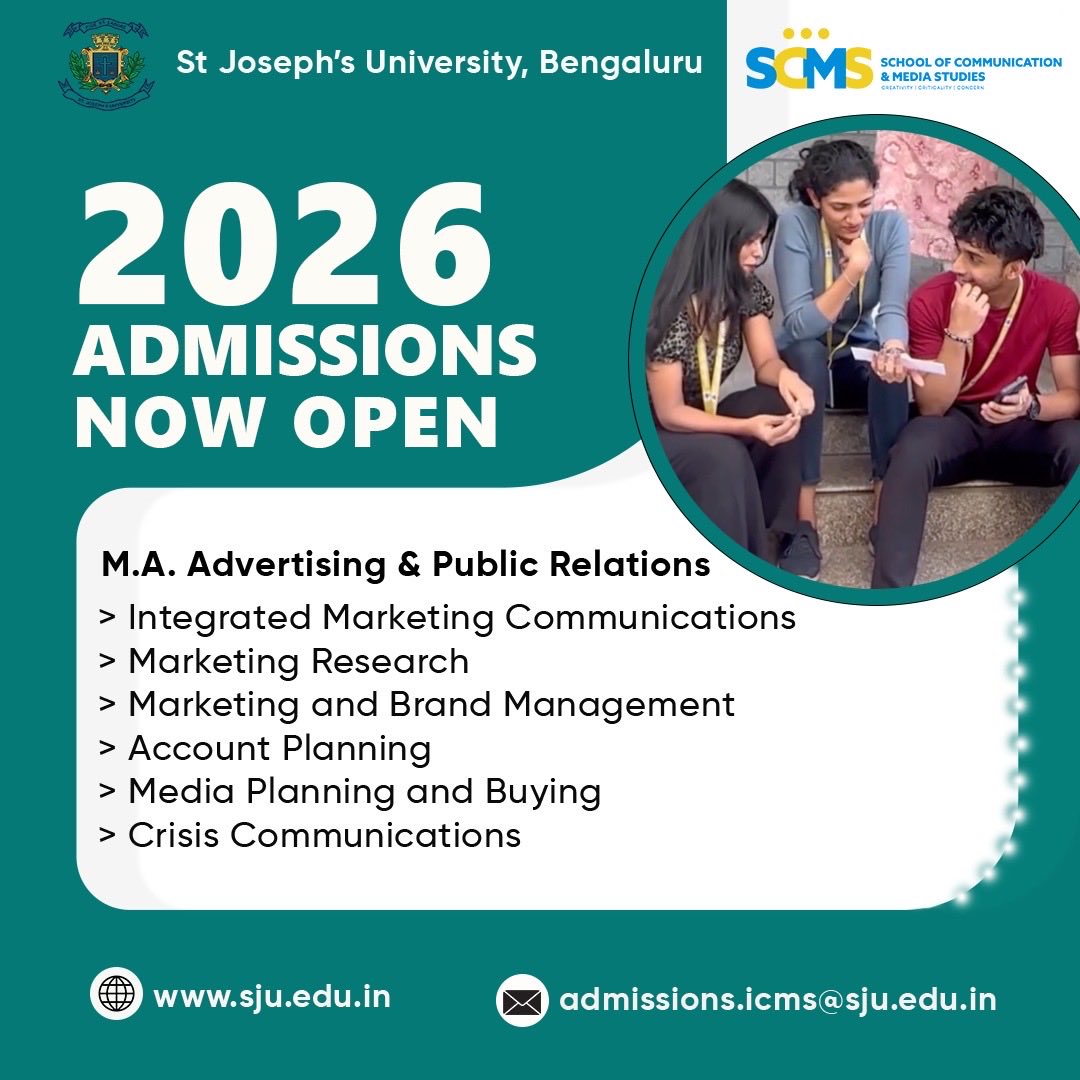 Scms_Sju's tweet photo. Admissions for our PG courses are now open. Apply on https://t.co/G18sJcHJUp https://t.co/opgsovsOFh