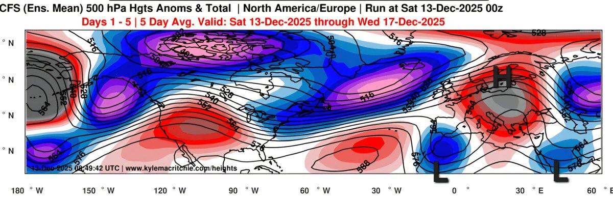 Academicmeteor1's tweet photo. Omega blocking pattern associated with NAO+, Scandinavia–, WPO–, and EPO+ teleconnection indices are expected to lead to heavy rainfall over the next seven days across southern, central and eastern parts of #Iran, #SaudiArabia, #Qatar, #UAE, #Bahrain, #Afghanistan.
#Iranweather https://t.co/d1KMjNPOOz