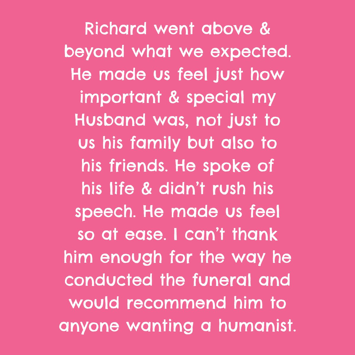 Richard Spedding - Humanist Celebrant (@spdassistance) on Twitter photo 