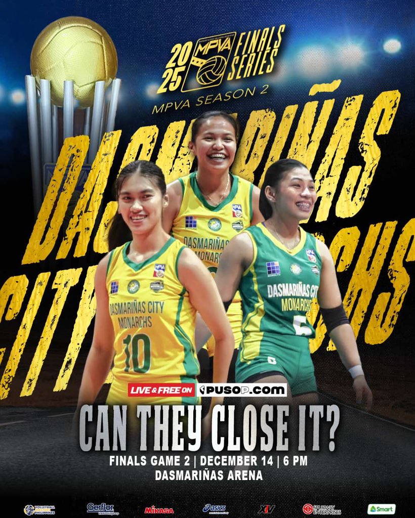 SWEET 16 TO SEAL IT?

Can the Dasmariñas City Monarchs close the series on their homecourt at the Dasmariñas Arena and capture the Maharlika Pilipinas Volleyball Association Season 2 championship?

#MPVASeason2 #AngLigaParaSaLahat