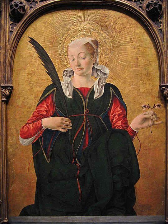 hoy es el día de mi santa Lucía de Siracusa 🙏
