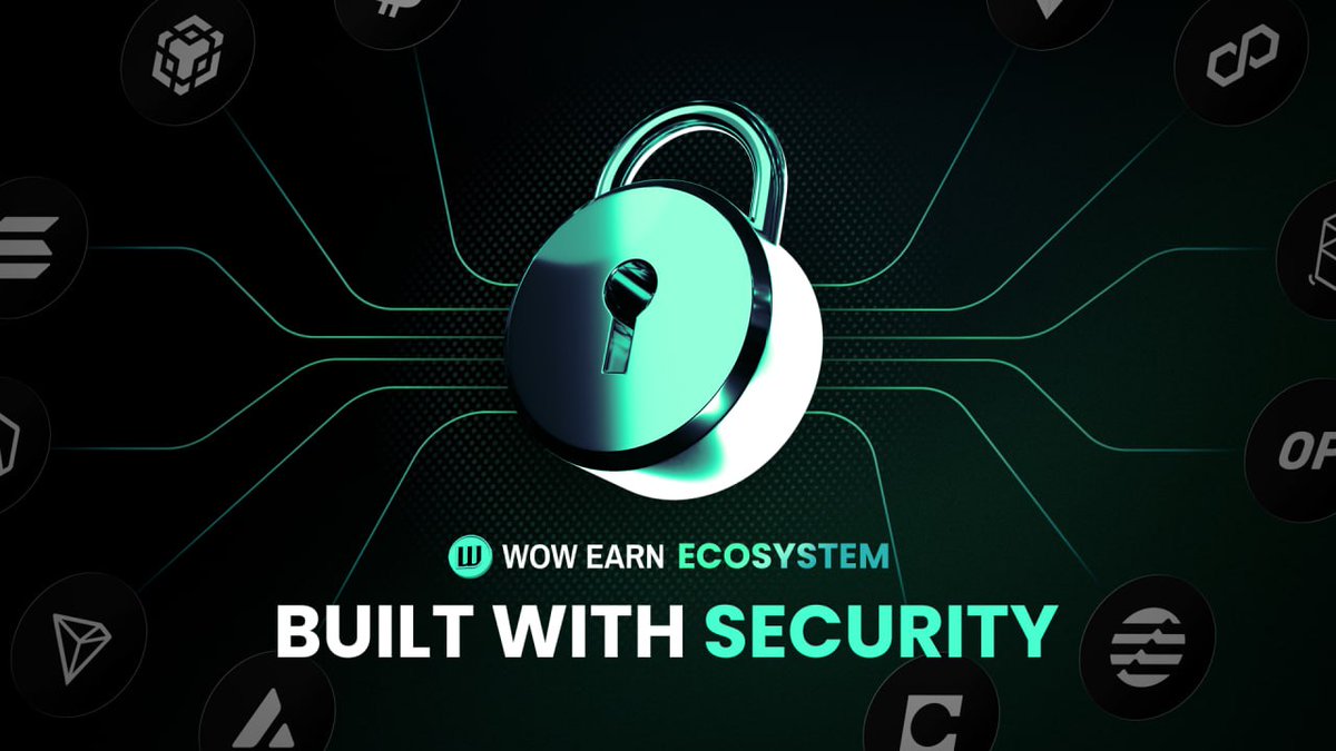 🔒WOW EARN ECOSYSTEM: BUILT WITH SECURITY 

Crypto moves fast, but security should never fall behind.

That’s why the WOW EARN ecosystem is built with security at its core on-chain transparency, non-custodial control, and battle-tested infrastructure. 🔓

💯  Every action you