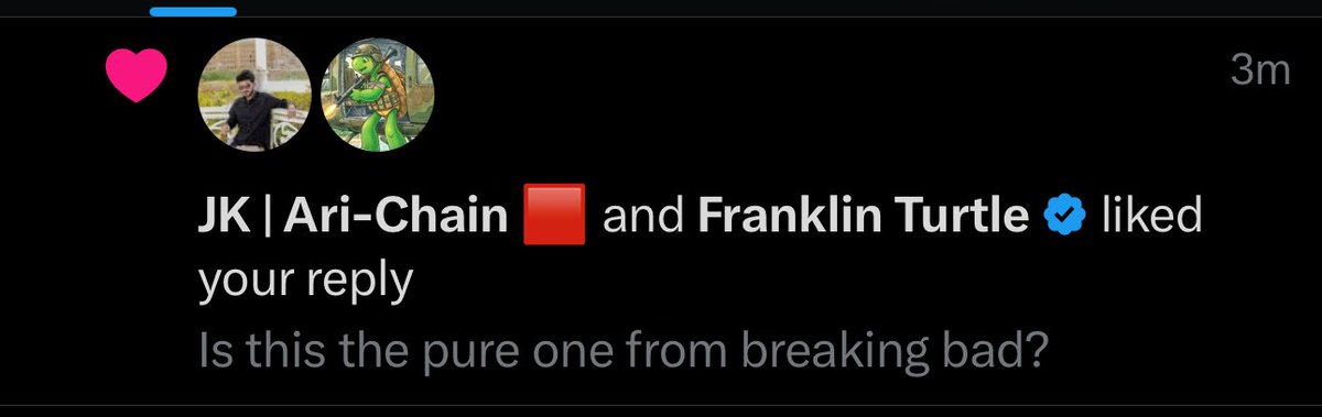 Popgltsh's tweet photo. 👀👀 Franklins turtle liked my tweet? Waaaaaa 🐔🐔🐔🐔 https://t.co/dctNu5DSn6