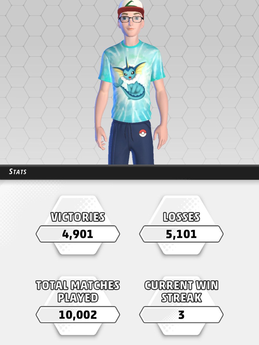10k games ✅        
Still mediocre at Pokemon ✅ 
Still enjoying playing ✅ 
Twitch.tv/Nickachu939
